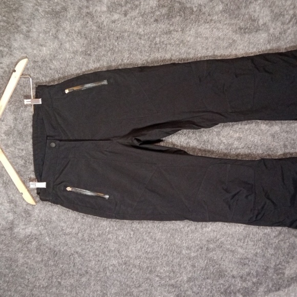 Obermeyer Black Ladies Ski Pants Vintage Ridgeline Gelanots Thermolite Size 4 - Picture 2 of 10